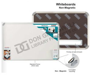 Whiteboard , Non-magnetic , 900mm x 900mm | Don Gresswell